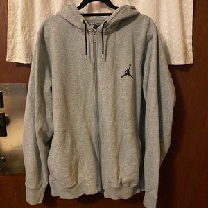Jordan gray hoodie headphone pocket access sz 3XL